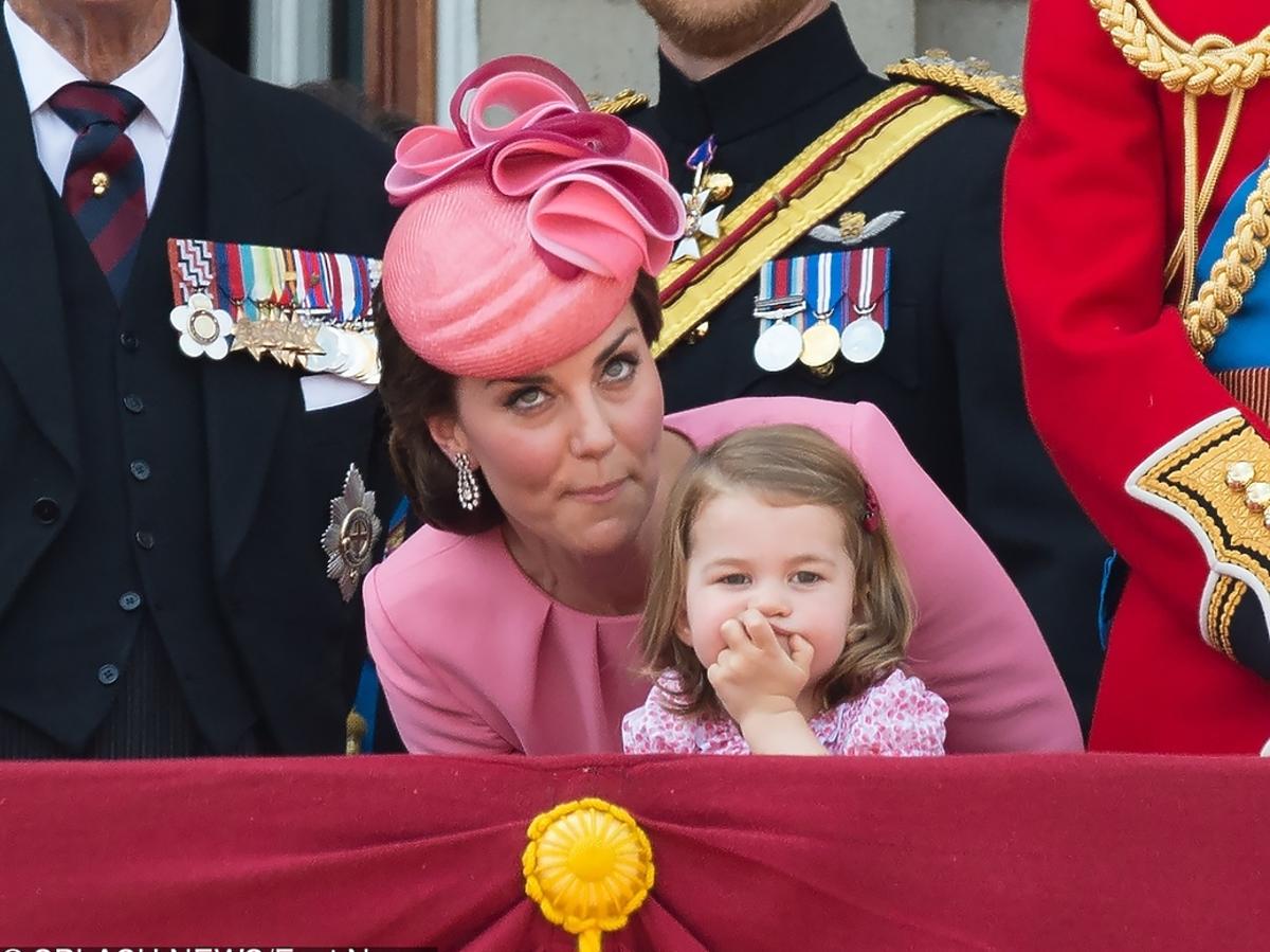 Księżna Kate, książę William, Charlotte i George na 91. urodzinach królowej Elżbiety