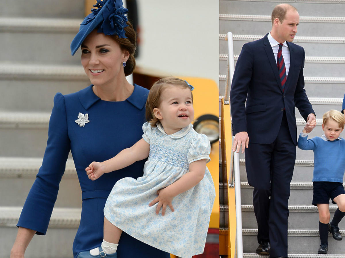 Księżna Kate, książę William, George i Charlotte