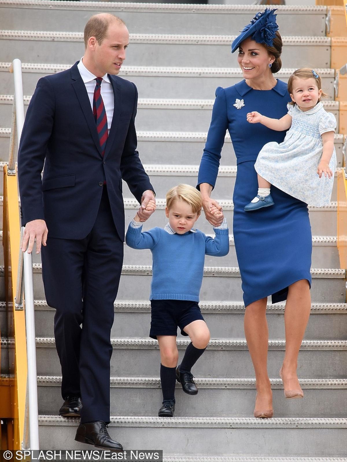 Księżna Kate, książę William, George i Charlotte