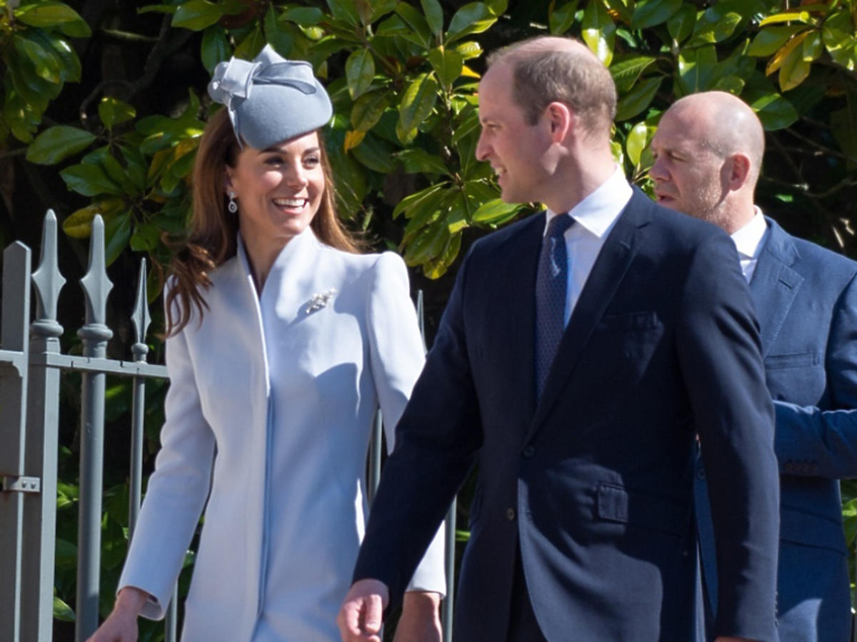 księżna Kate, książę William idą na mszę