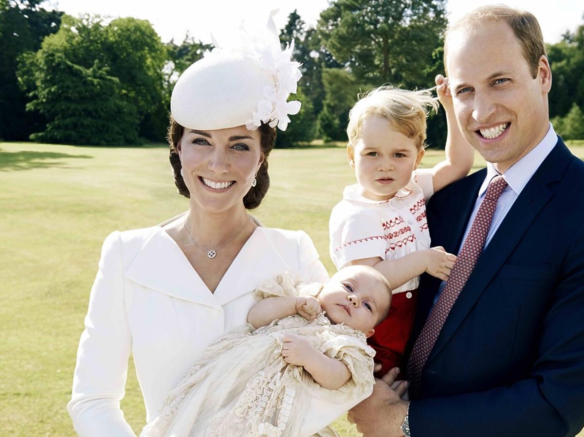 księżna Kate, książę William, księżniczka Charlotte, książę Geroge