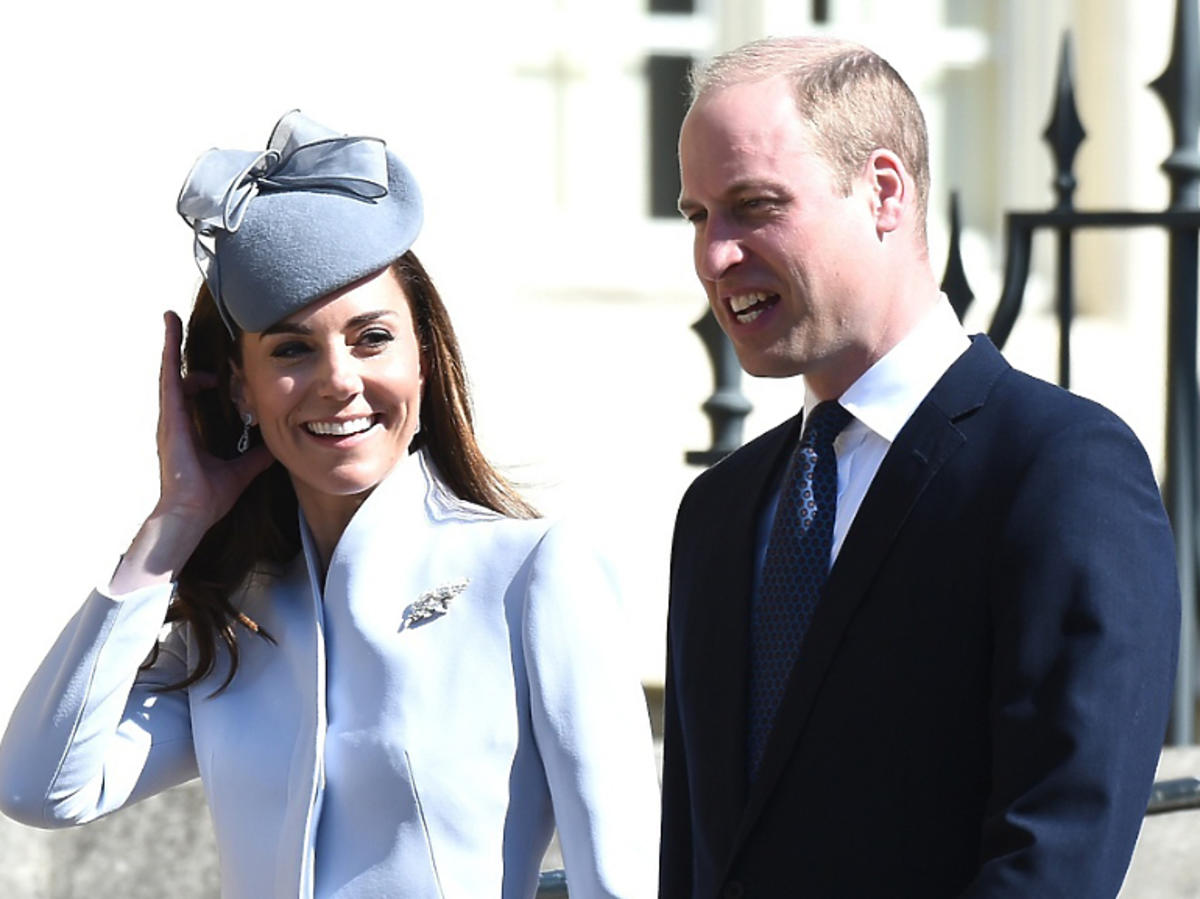 księżna Kate, książę William na wielkanocnej mszy
