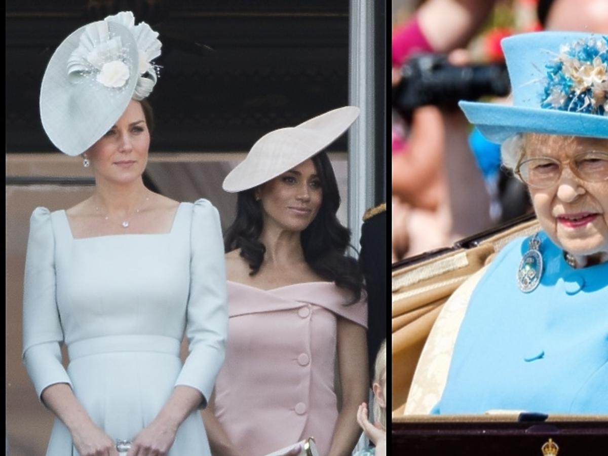 księżna Kate, Meghan Markle, królowa Elżbieta II