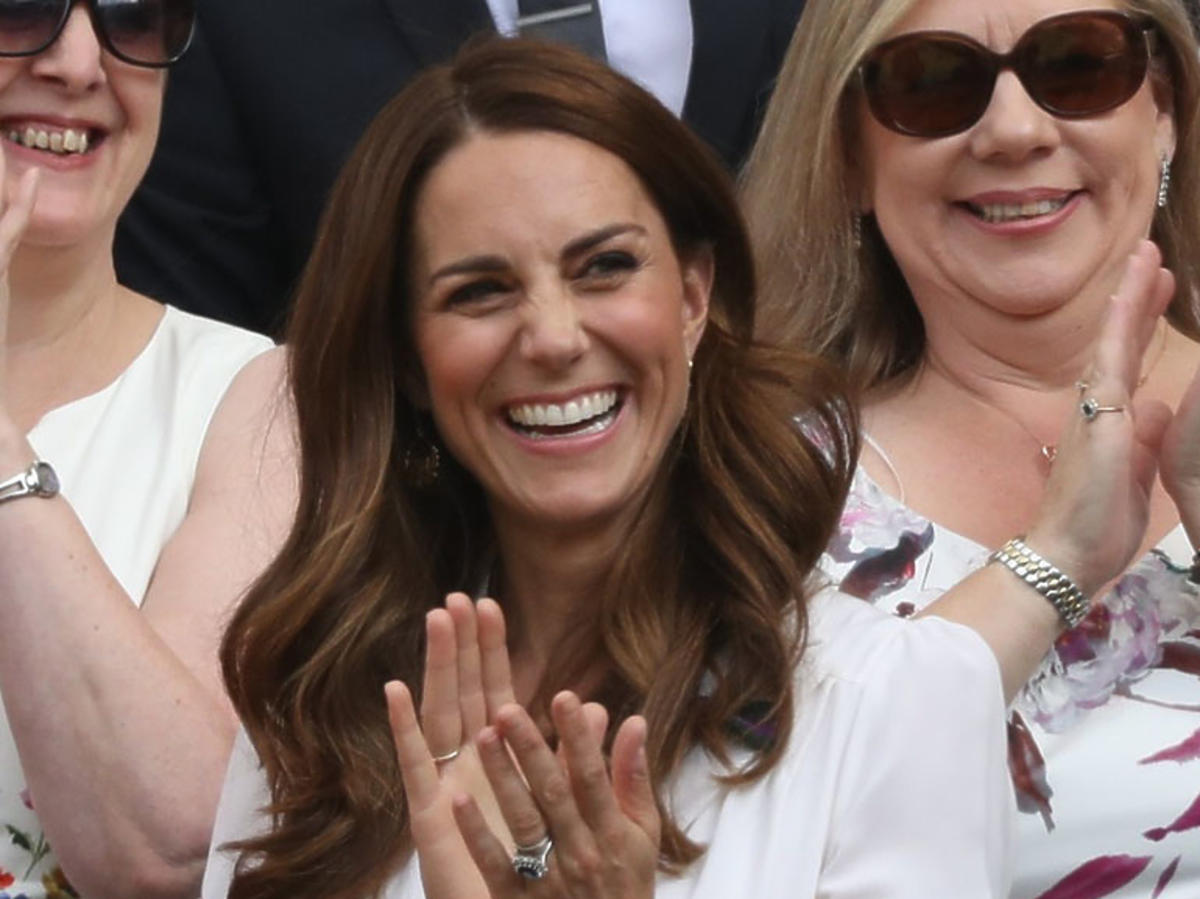 księżna Kate szczęśliwa na Wimbledonie