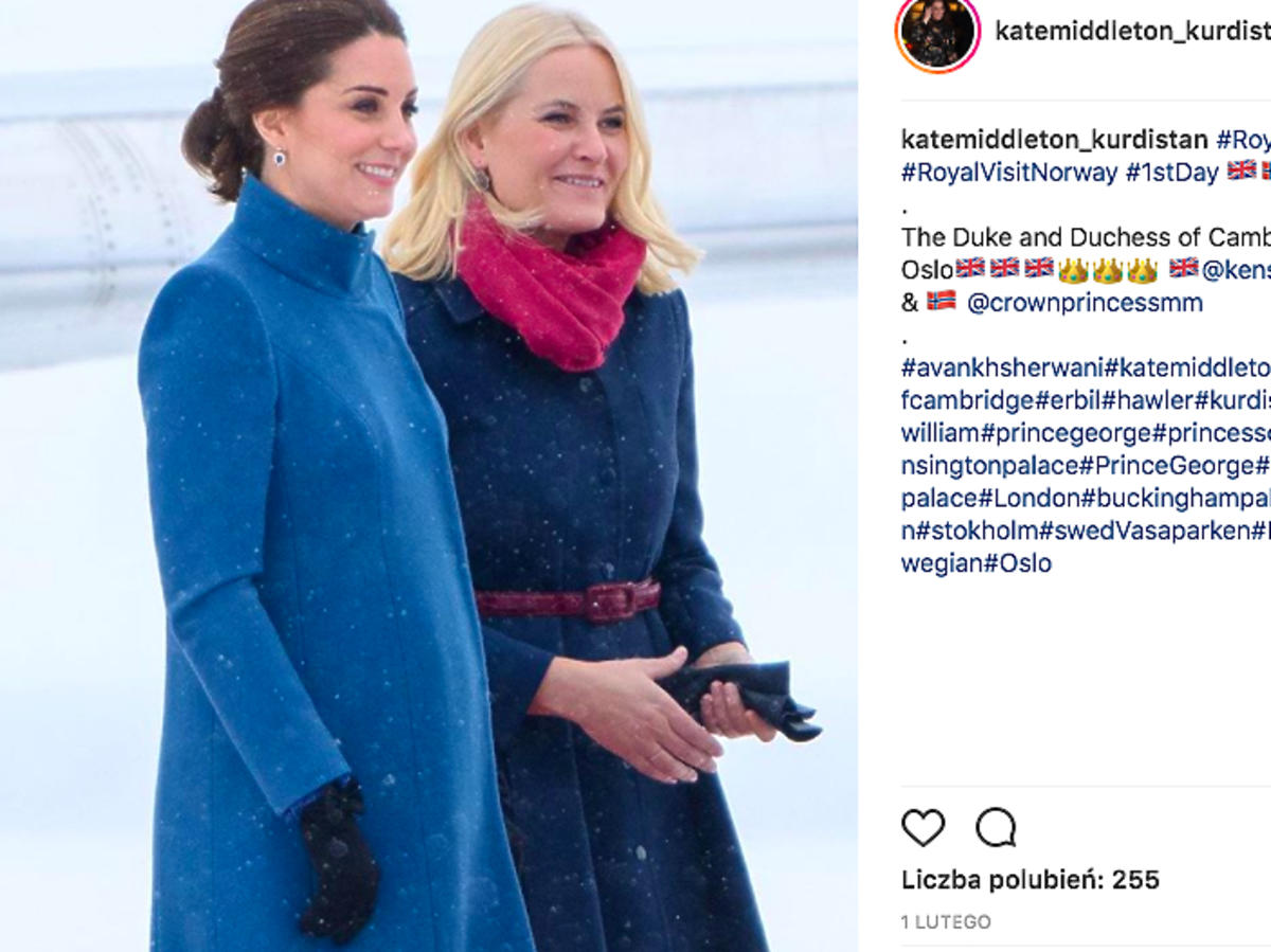 Księżna Kate w ciąży stawia na niebieskie stylizacje