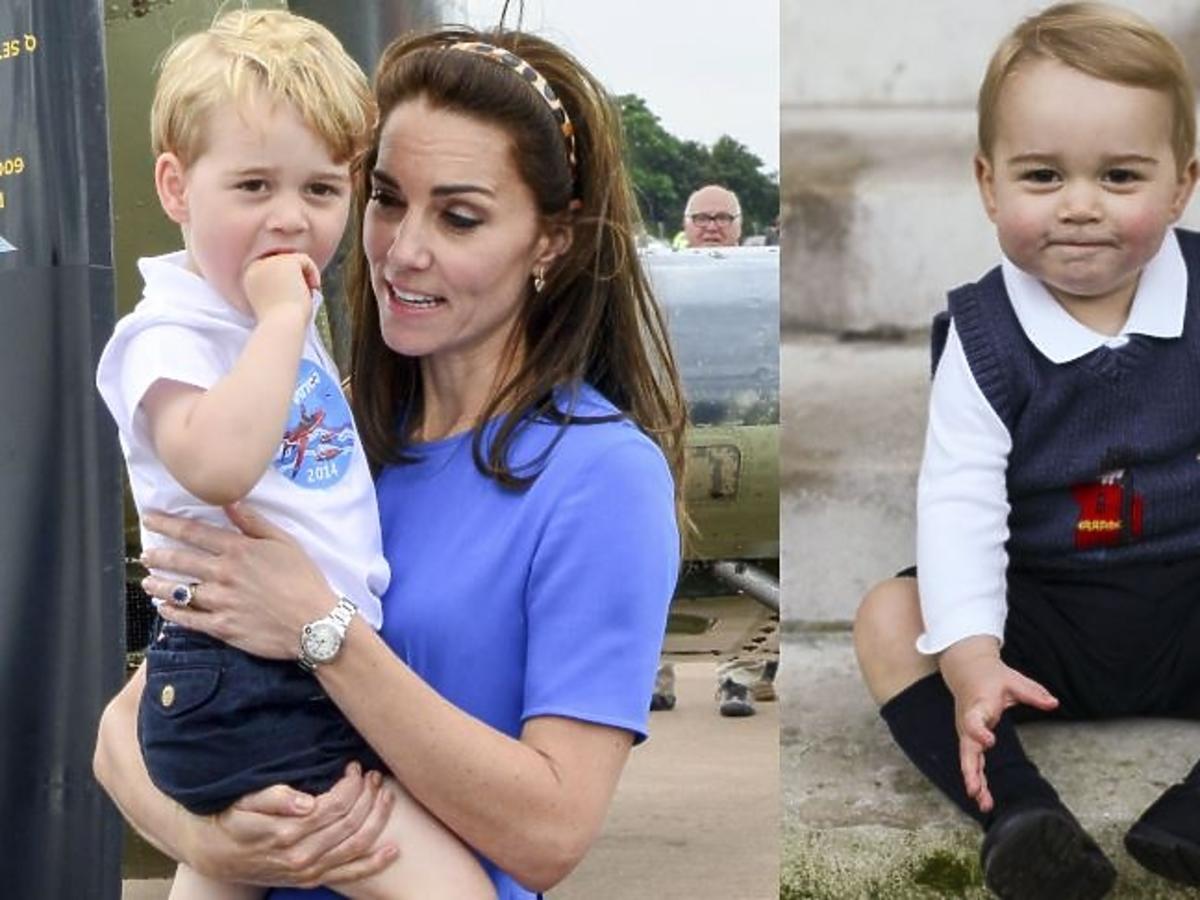 Księżna Kate w granatowej sukience