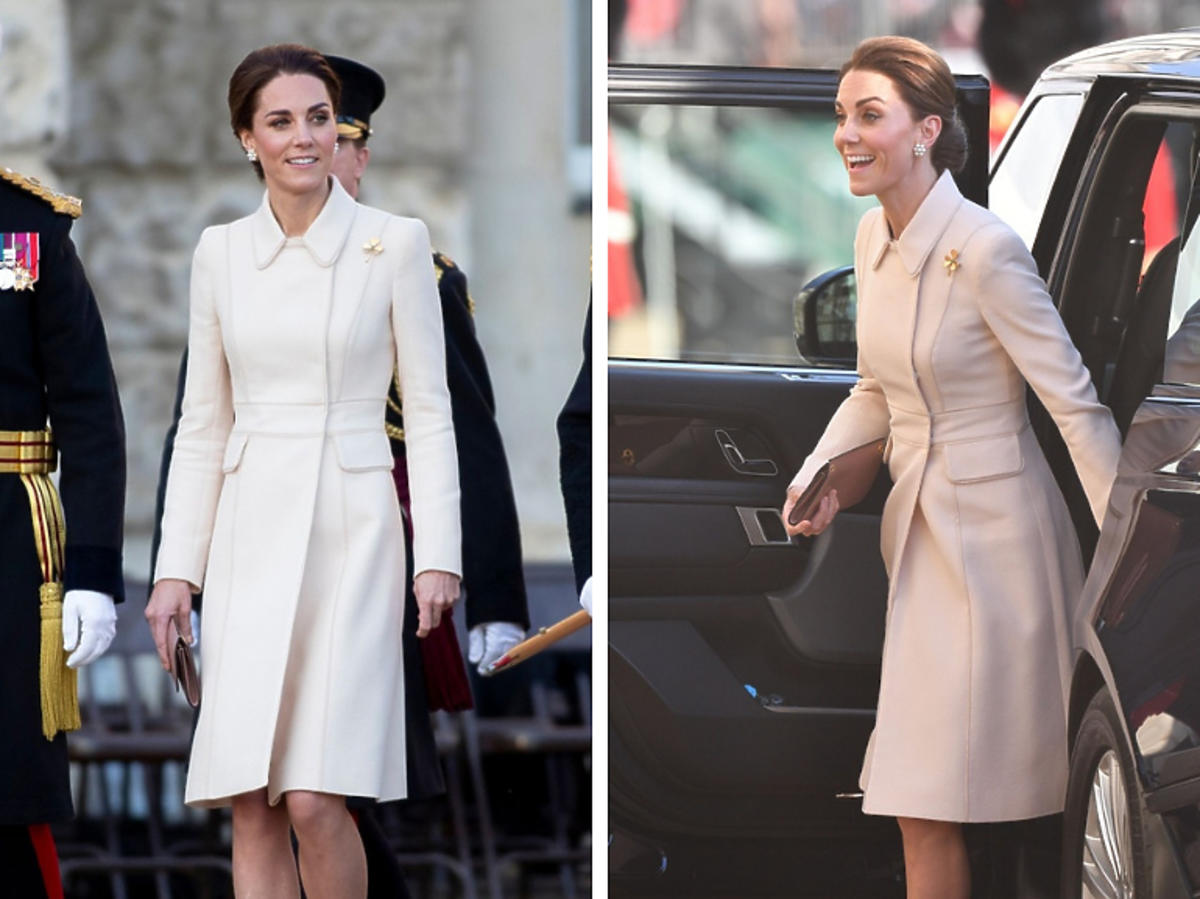 Księżna Kate w płaszczu