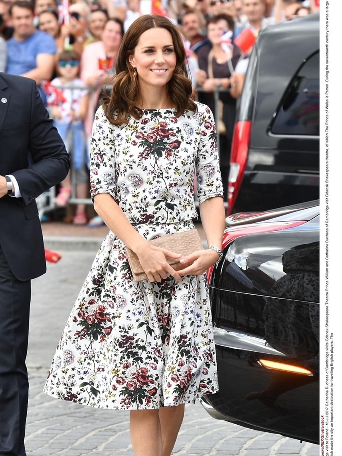 Księżna Kate w Polsce w kwiecistej kreacji