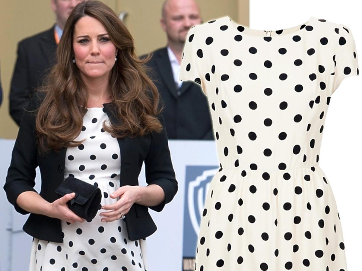 księżna Kate w sukience Topshop