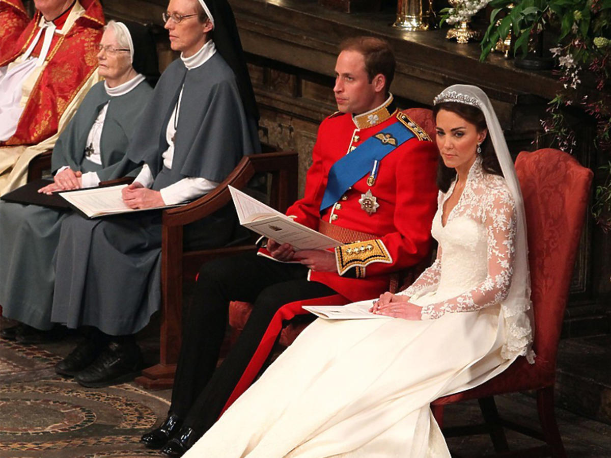 Księżna Kate w sukni ślubnej