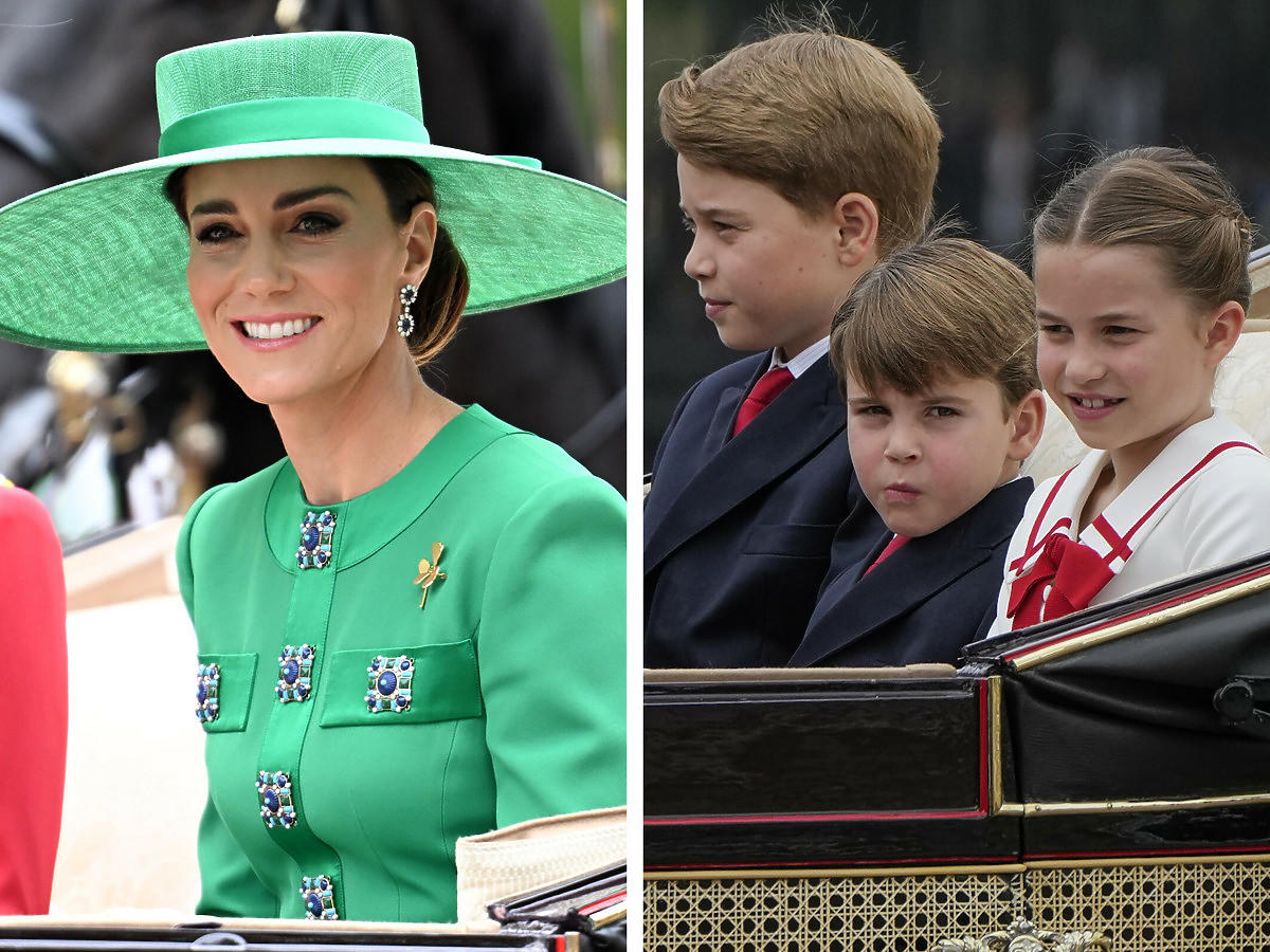 Księżna Kate z dziećmi na paradzie w Londynie