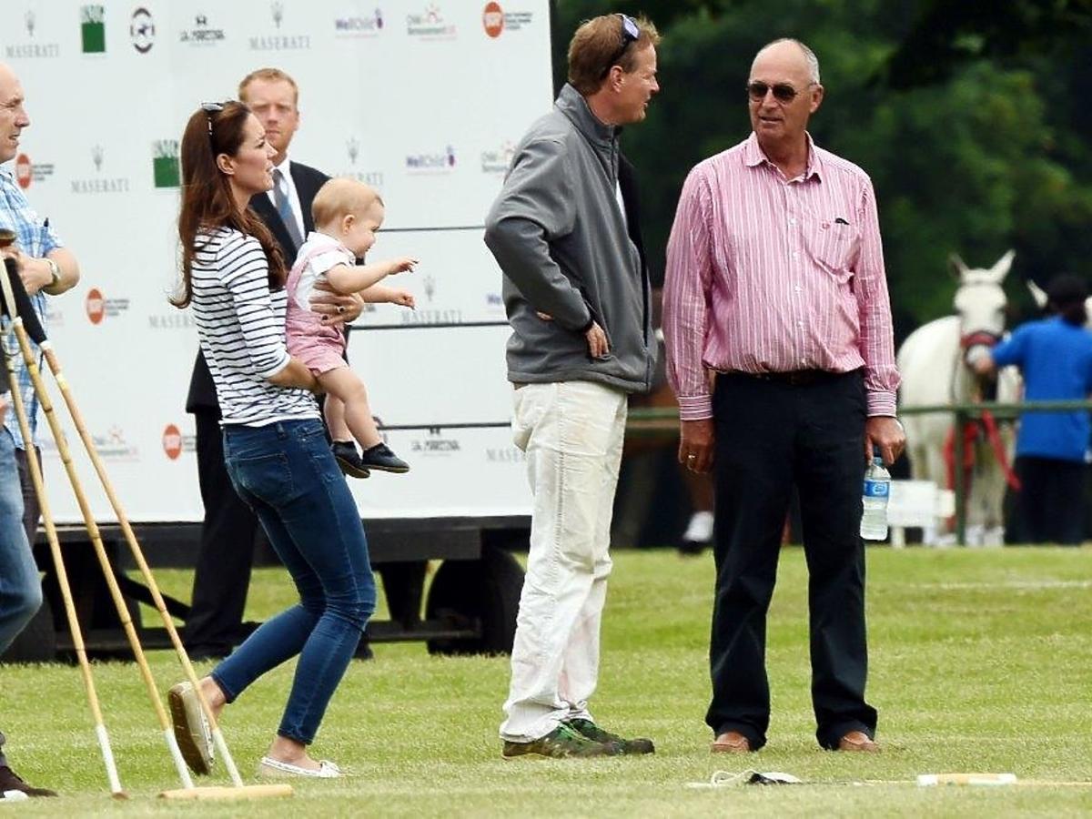 Księżna Kate z synem na meczu polo
