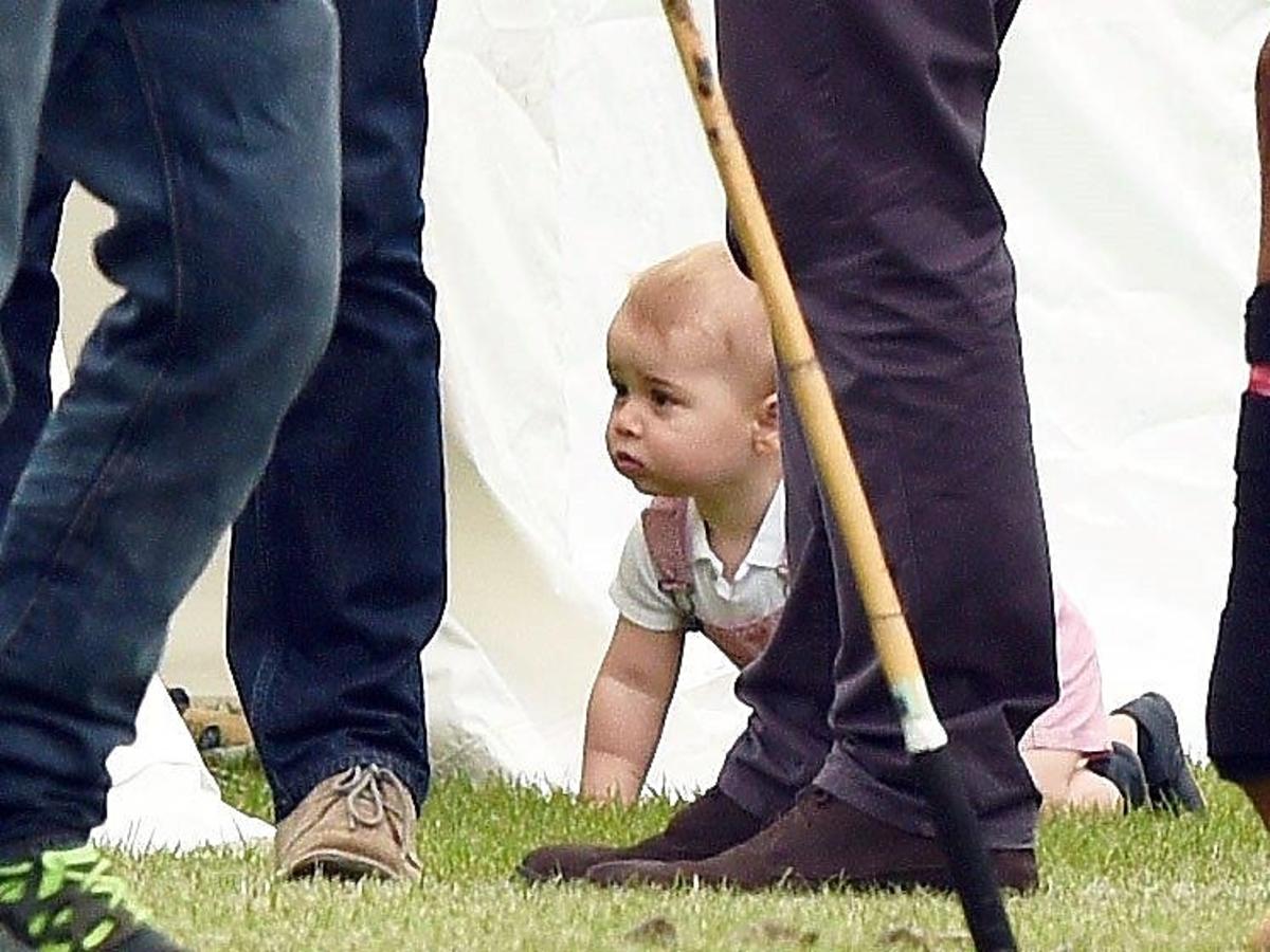 Księżna Kate z synem na meczu polo