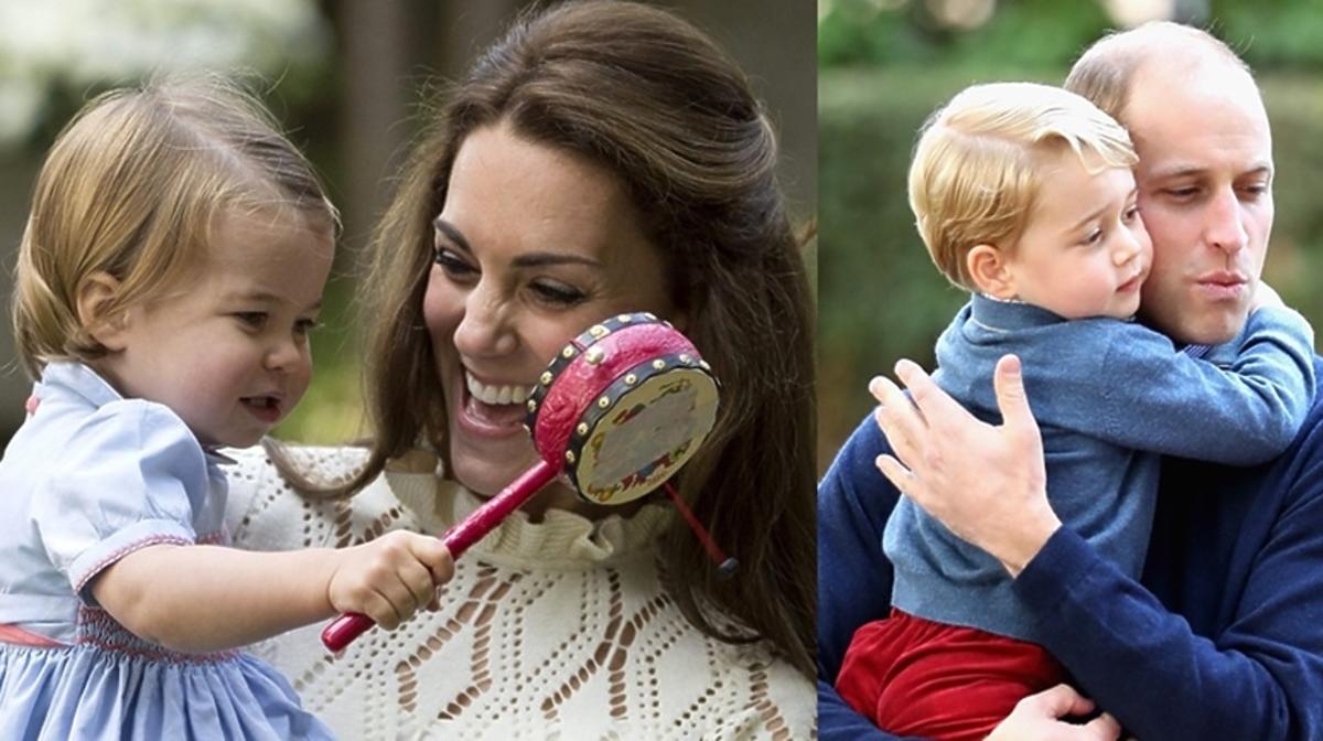 księżniczka Charlotte, księżna Kate, książę George, książę William