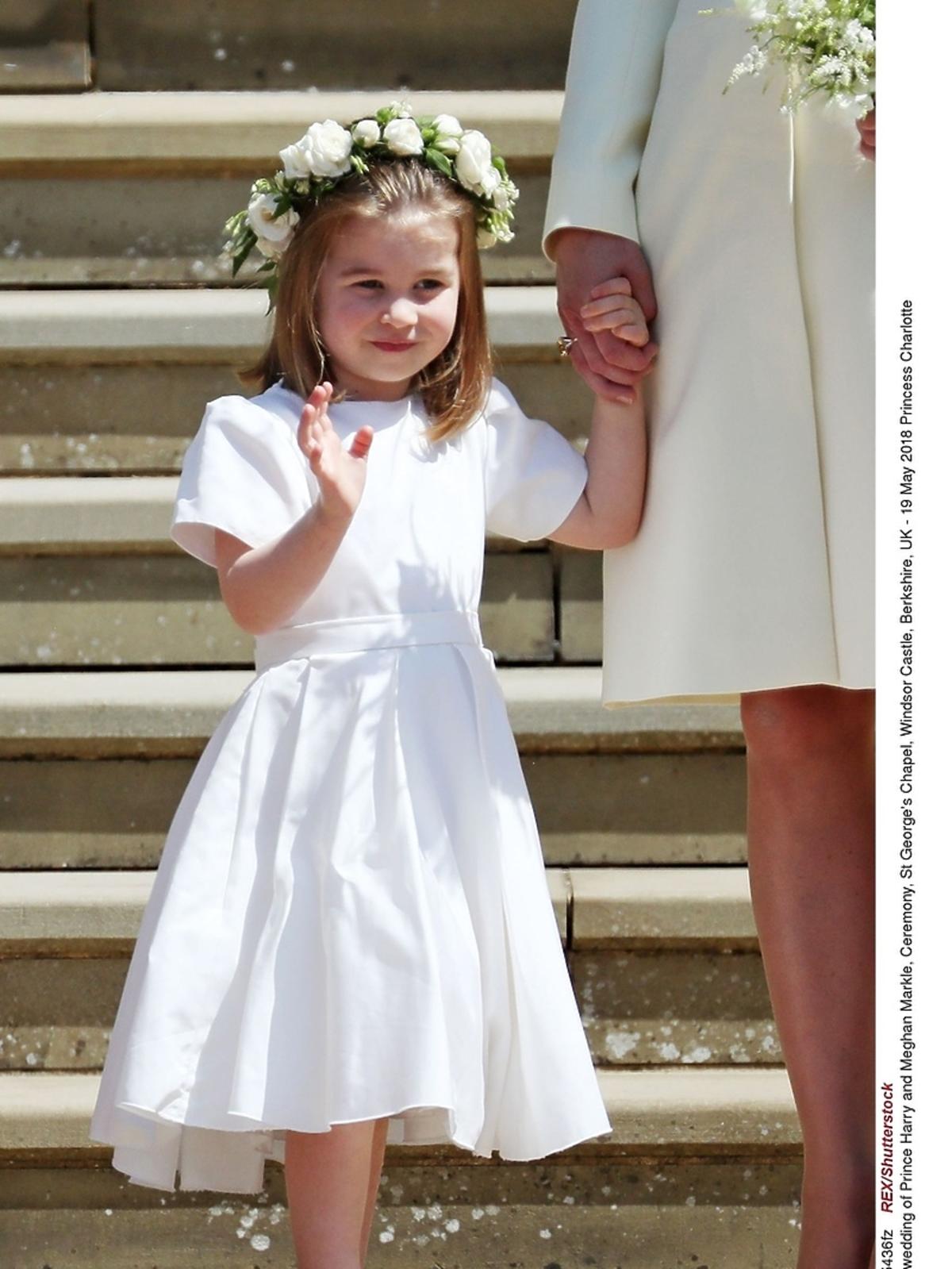Księżniczka Charlotte na ślubie Meghan Markle i księcia Harry'ego