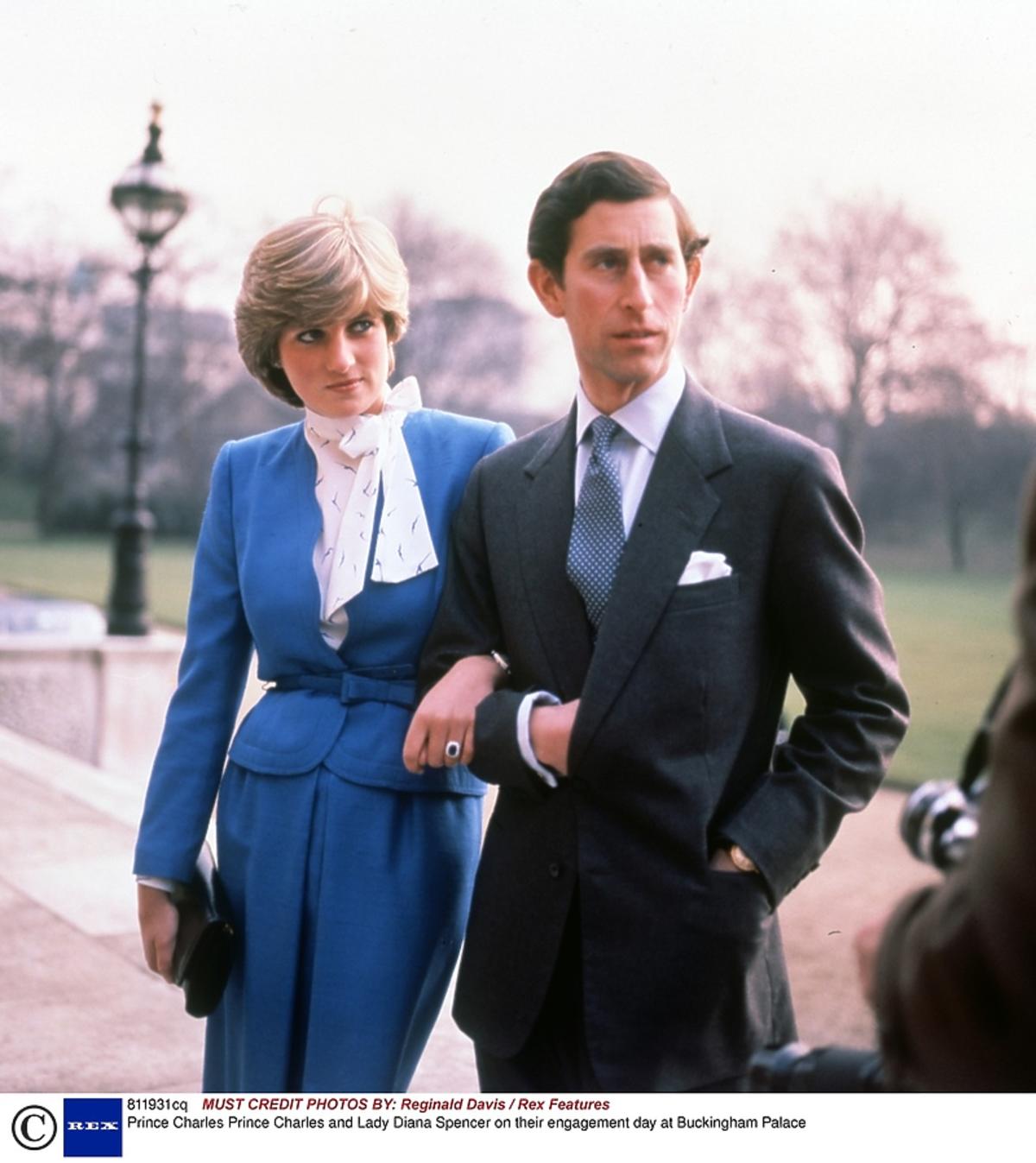 Lady Diana i książę Karol w dni zaręczyn