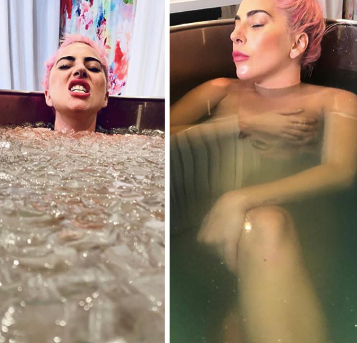 Lady Gaga w wannie 