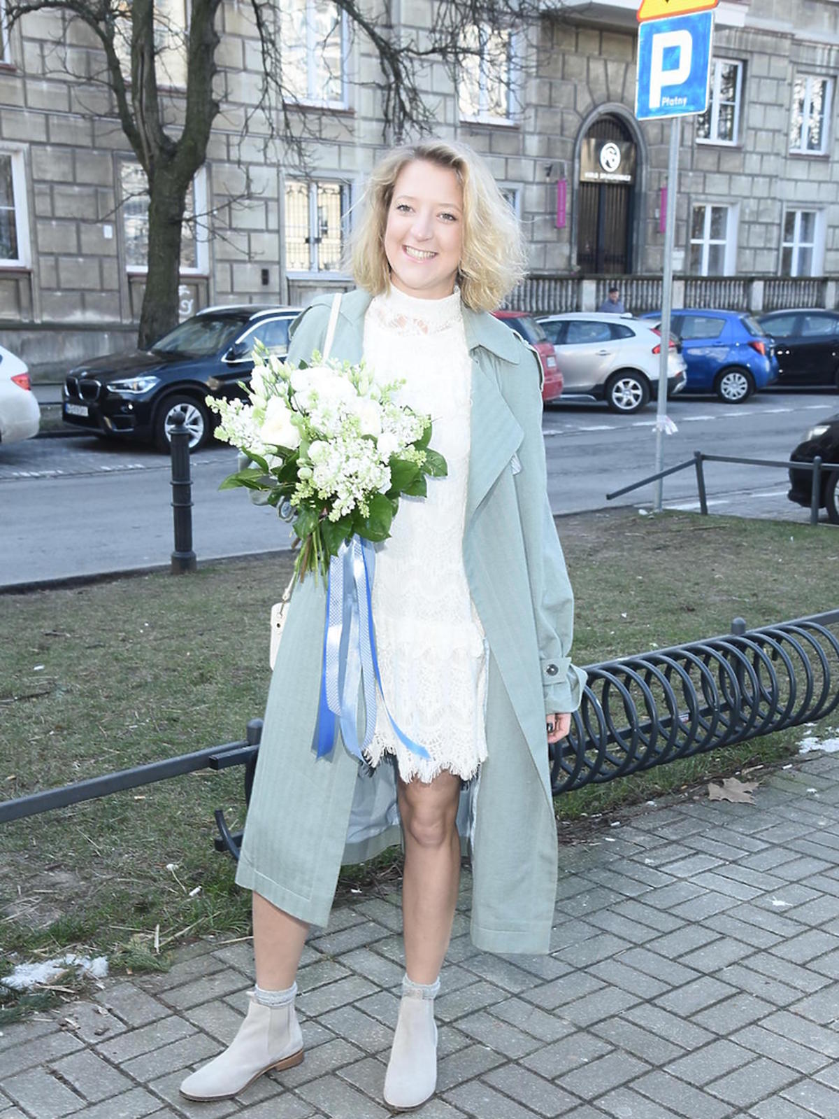 Lara Gessler na premierze książki Karoliny Ferenstein Kraśko