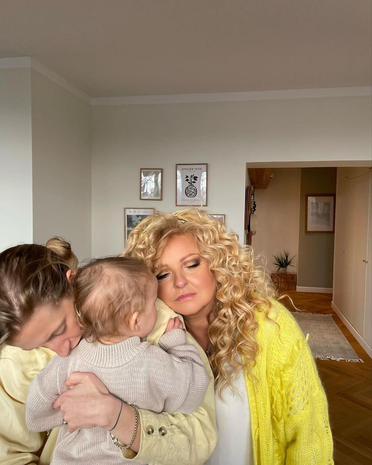 Lara Gessler z Magdą Gessler i córką Neną