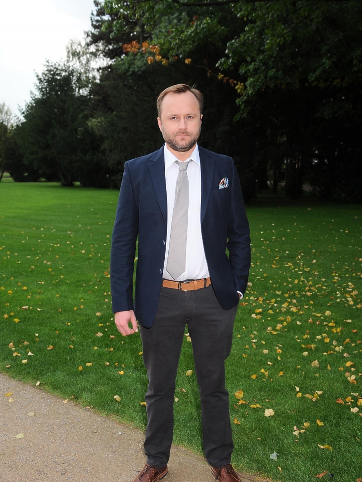 Leszek Lichota na spotkaniu z obsadą filmu 