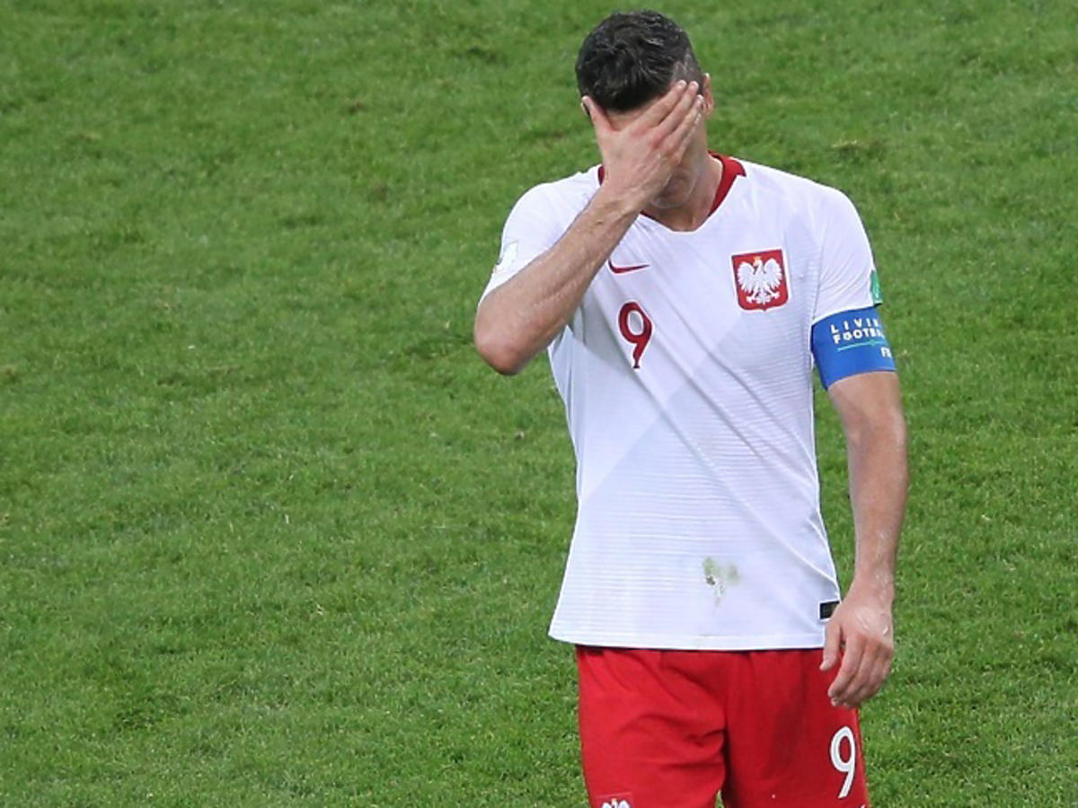 Lewandowski po meczu Polska Kolumbia