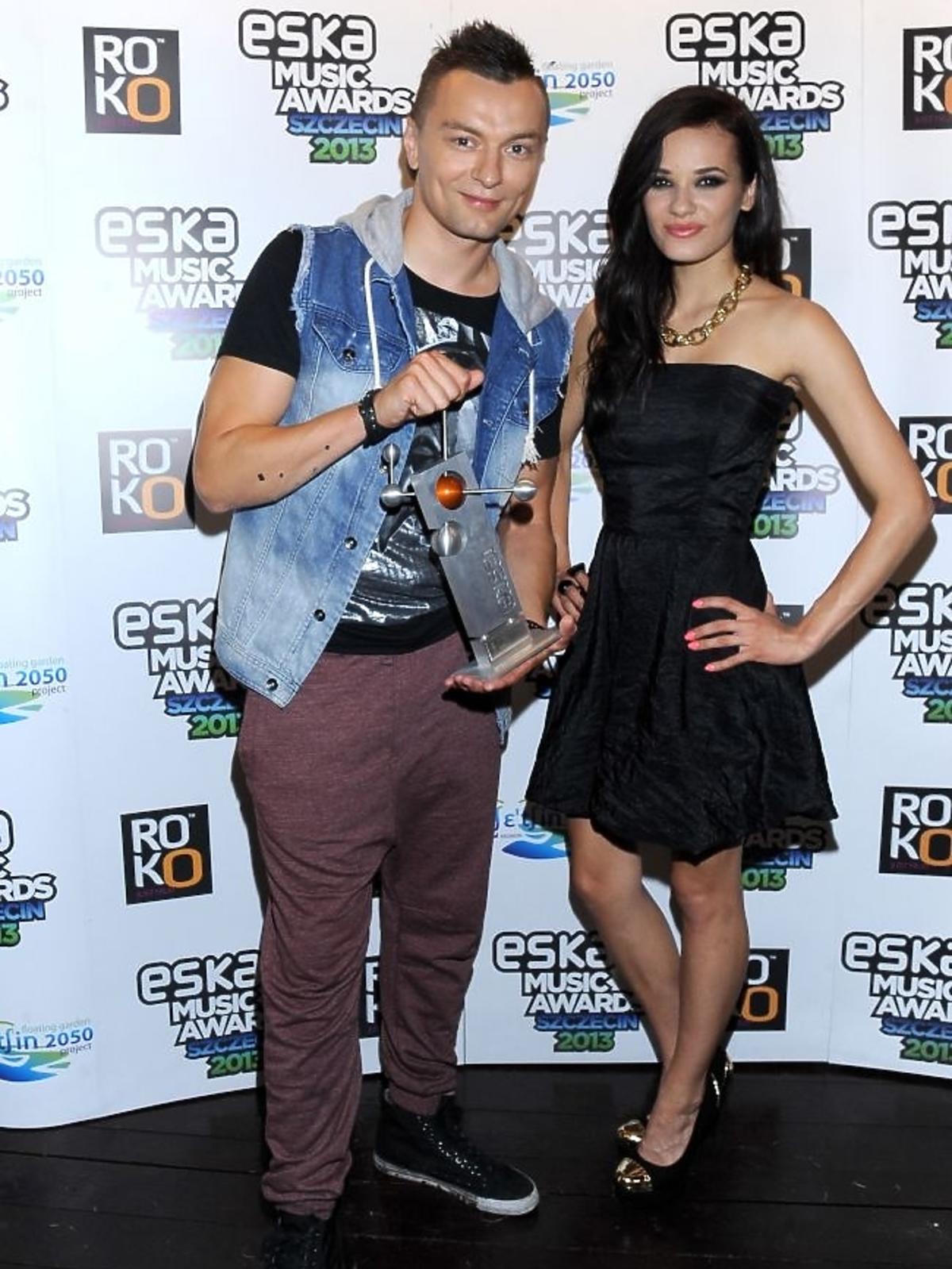 Liber i Natalia Schroeder na gali Eska Music Awards 2013