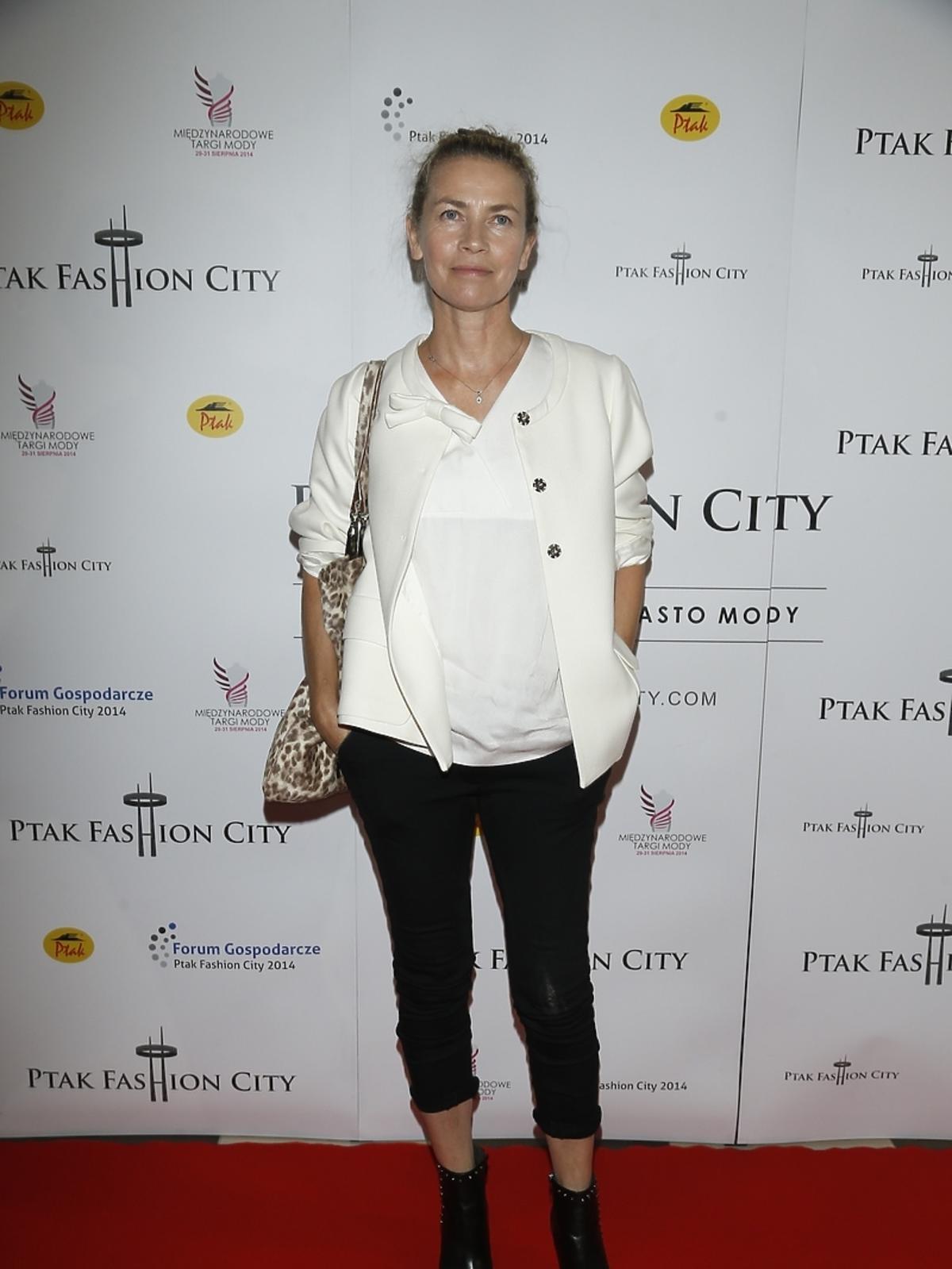 Lidia Popiel na pokazie Macieja Zienia na Gala Ptak Fashion City Night