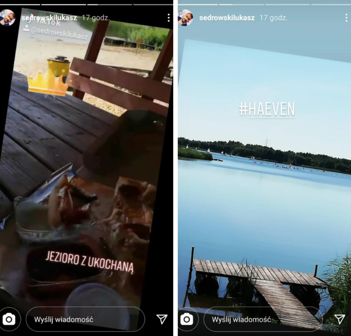 Łukasz Sędrowski pokazał, gdzie wypoczywa