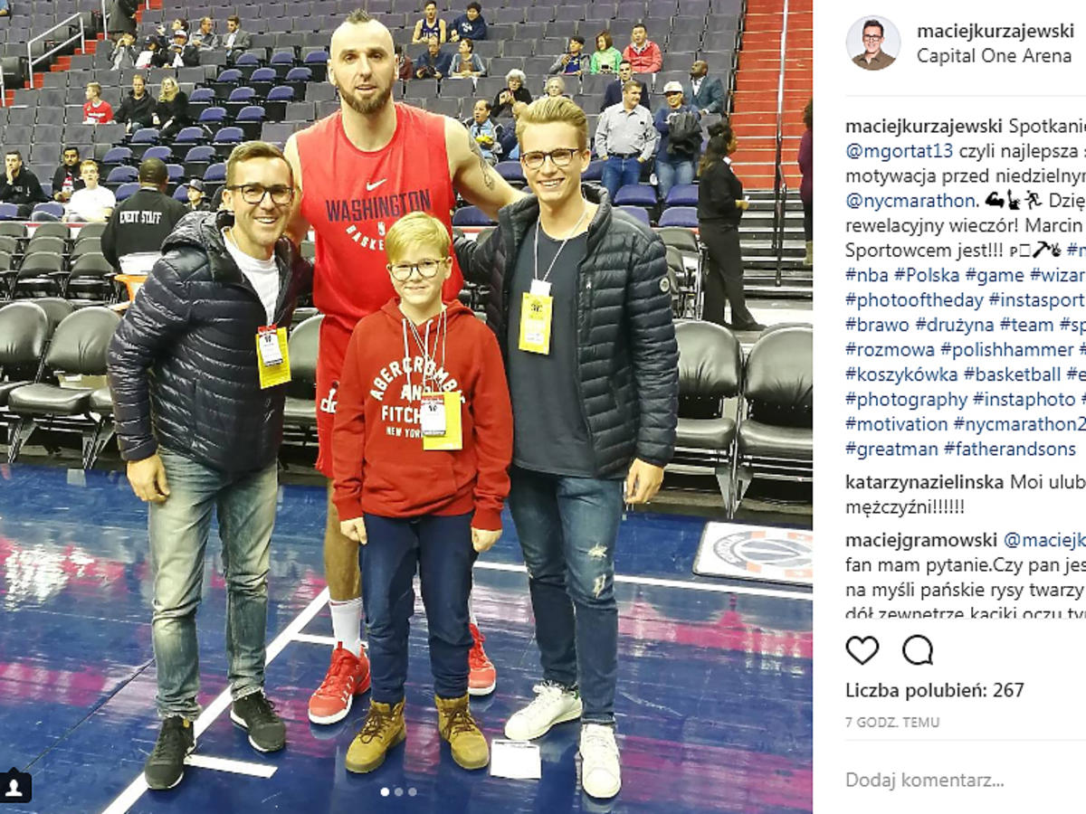 Maciej Kurzajewski pokazał synów