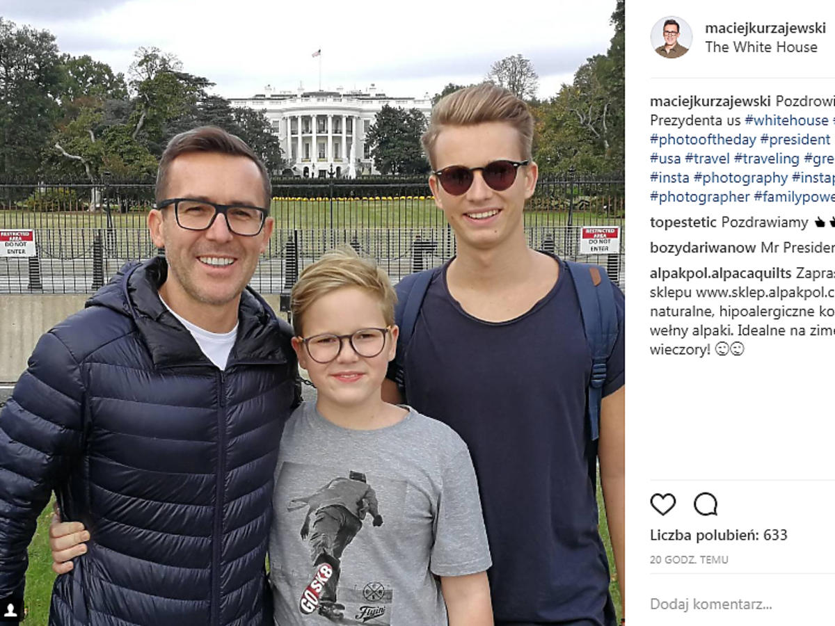 Maciej Kurzajewski pokazał synów
