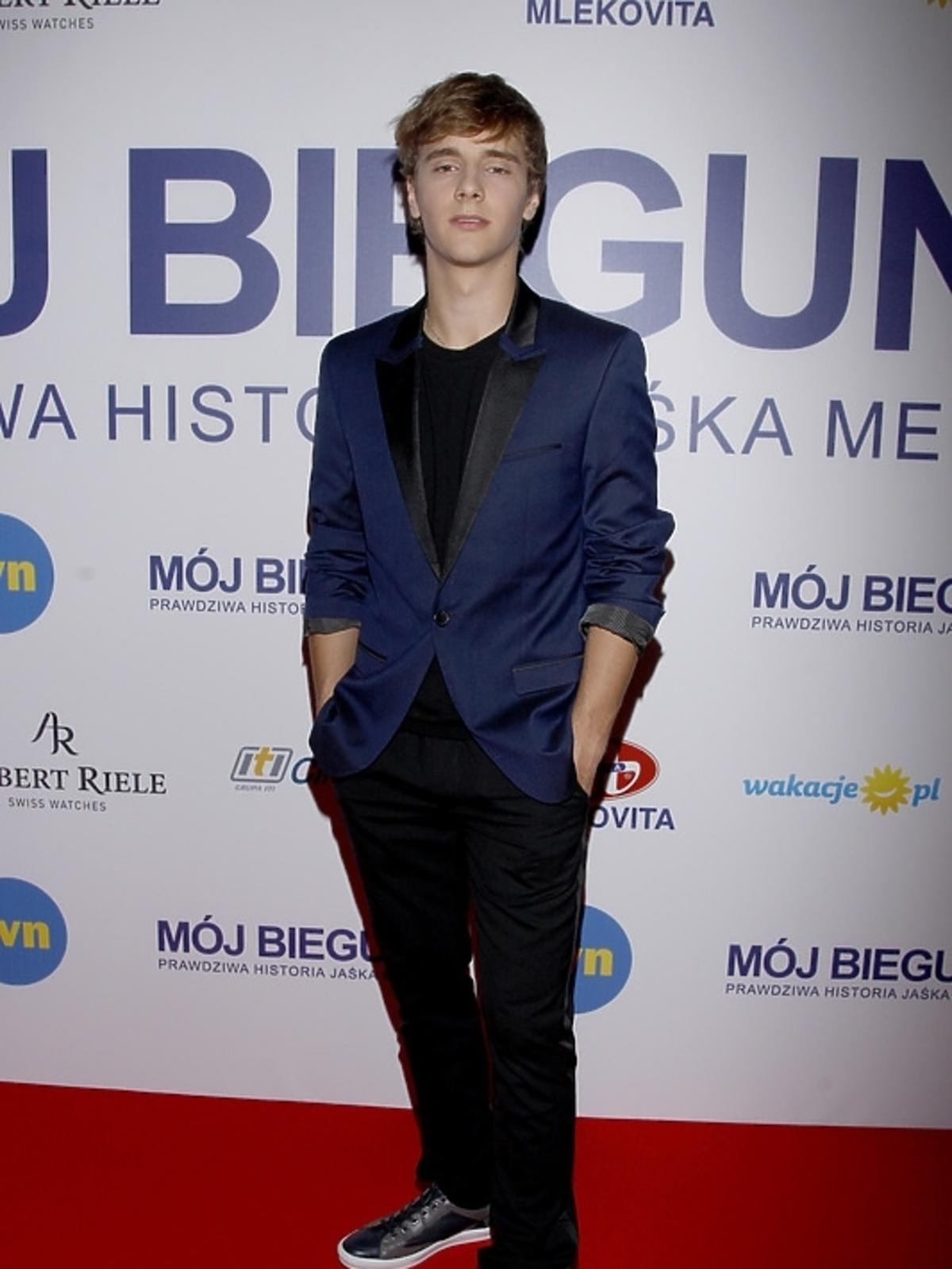 Maciej Musiał na premierze filmu