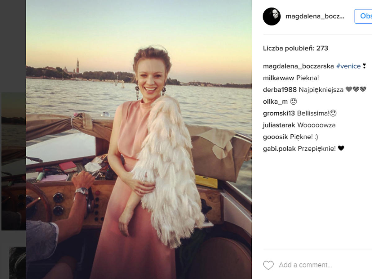 Magda Boczarska na ślubie Agnieszki Szulim