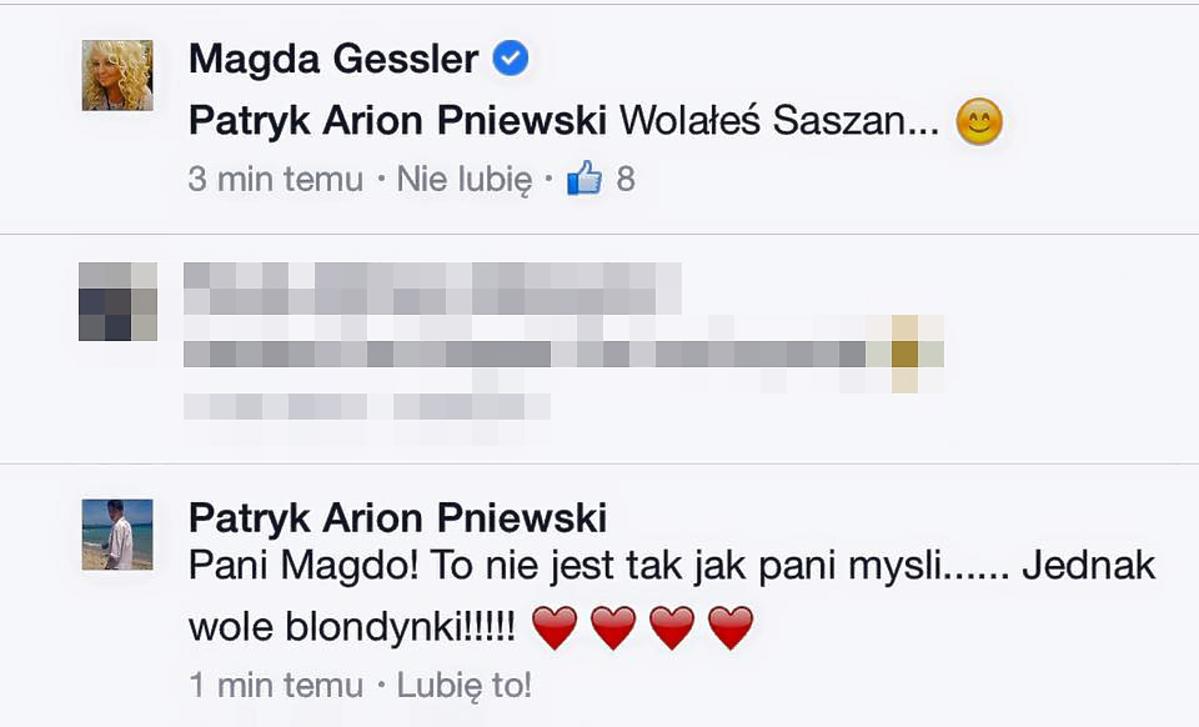 Magda Gessler podrywa Patryka Pniewskiego
