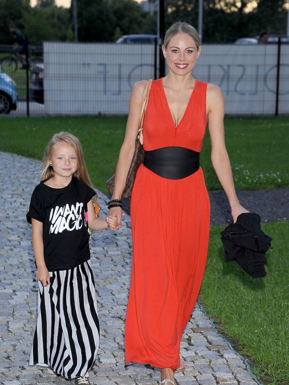 Magda Modra z córką na evencie Aktywna Mama
