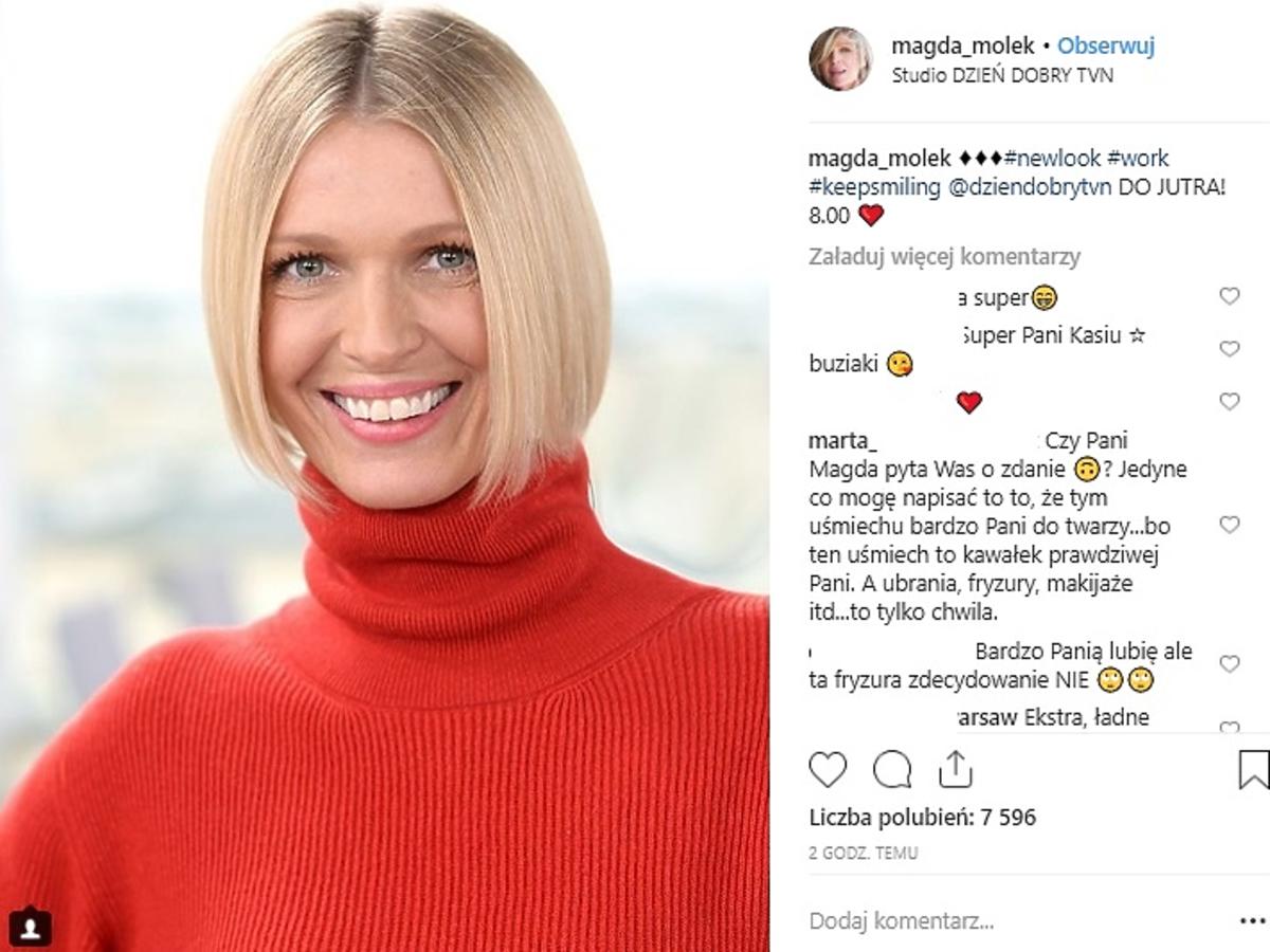 Magda Mołek nowa fryzura