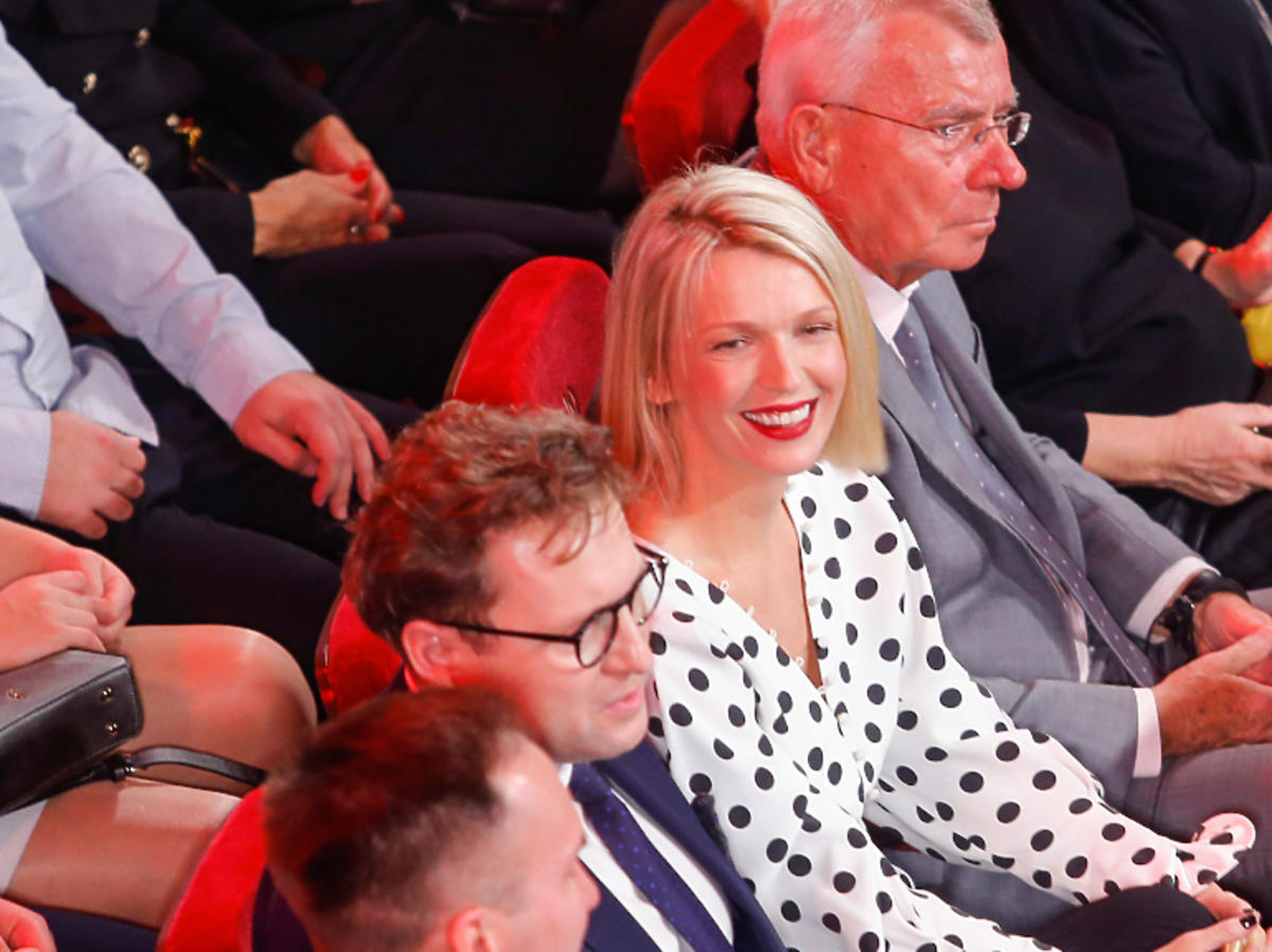 Magda Mołek z mężem na gali Paszporty Polityki