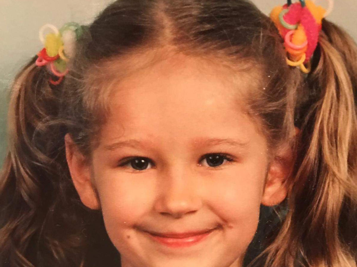 Magda Wójcik na zdjęciu z dzieciństwa