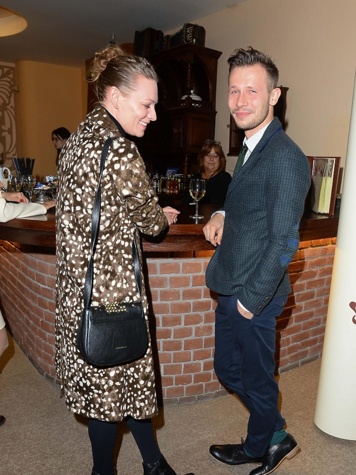 Magdalena Boczarska i Mateusz Banasiuk na premierze sztuki