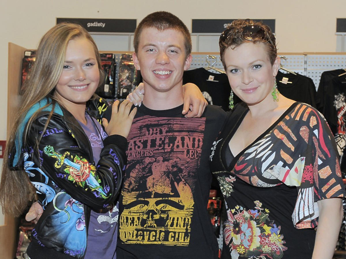 Magdalena Lamparska, Alan Andersz, Daria Widawska na planie 39 i pół