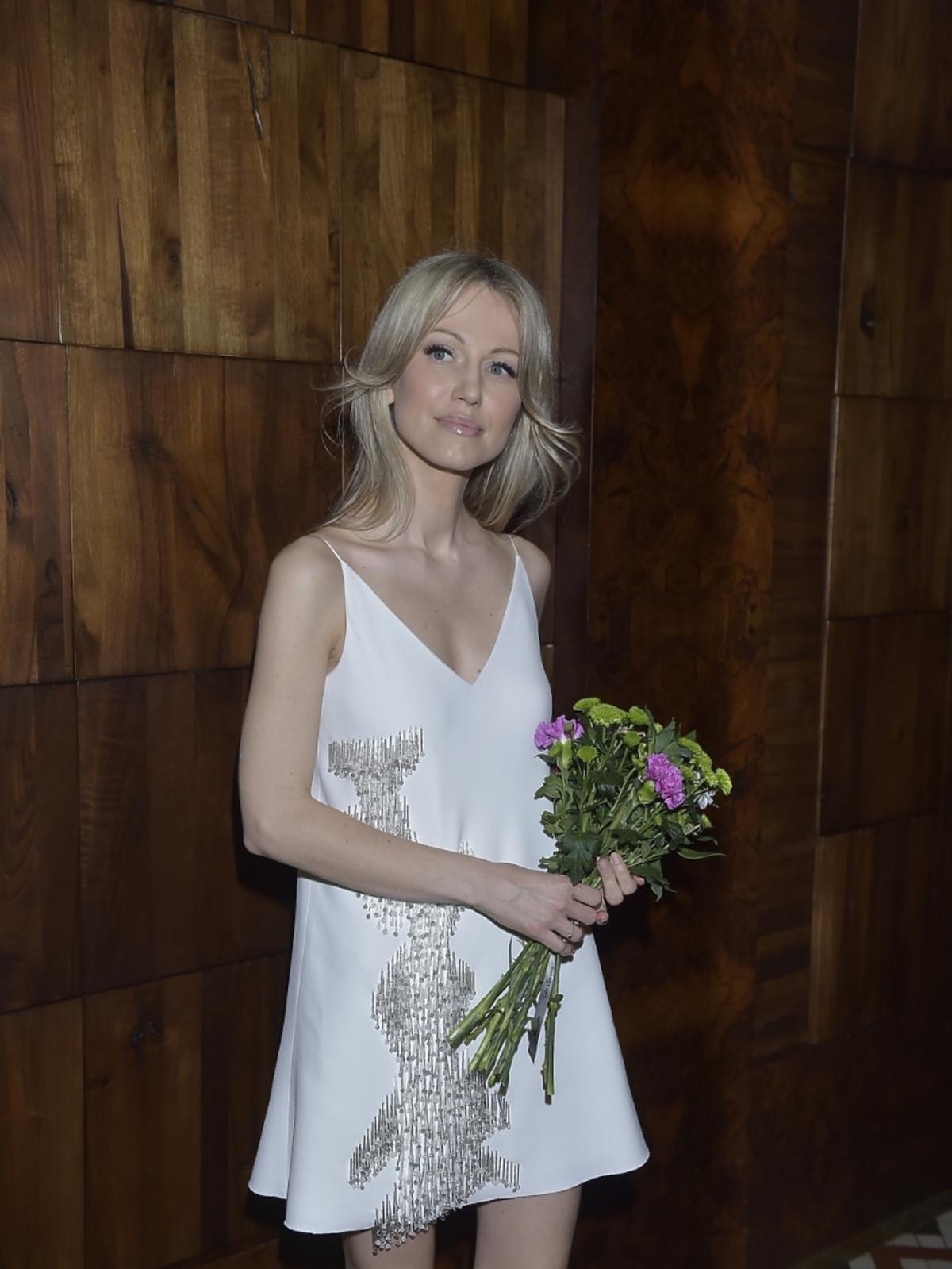 Magdalena Ogórek na pokazie La Mania
