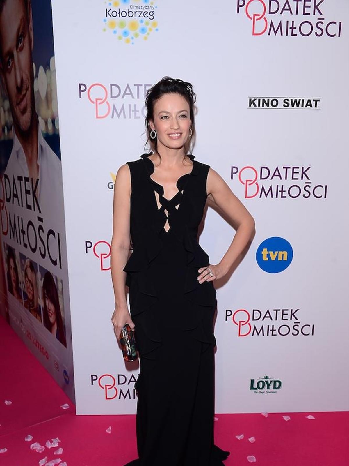 Magdalena Różczka na premierze Podatek od miłości