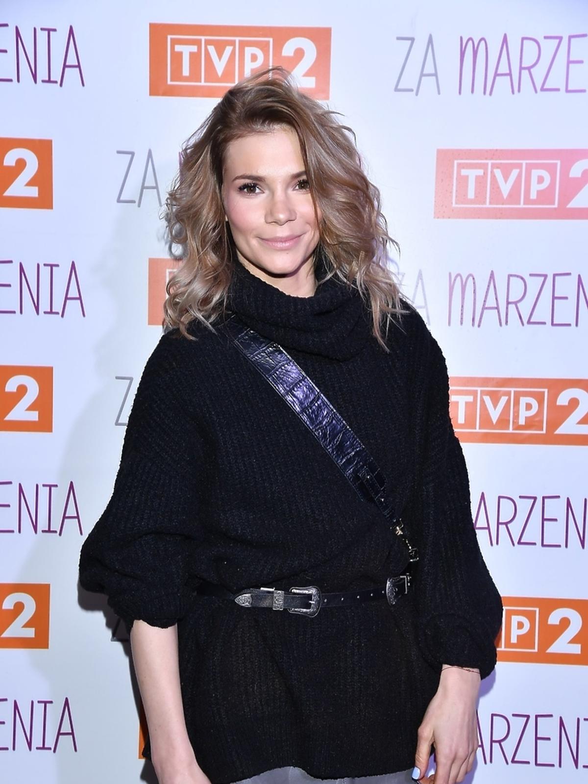 Maja Bohosiewicz na bankiecie serialu
