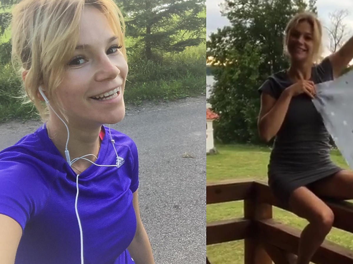 Maja Bohosiewicz w fioletowej koszulce