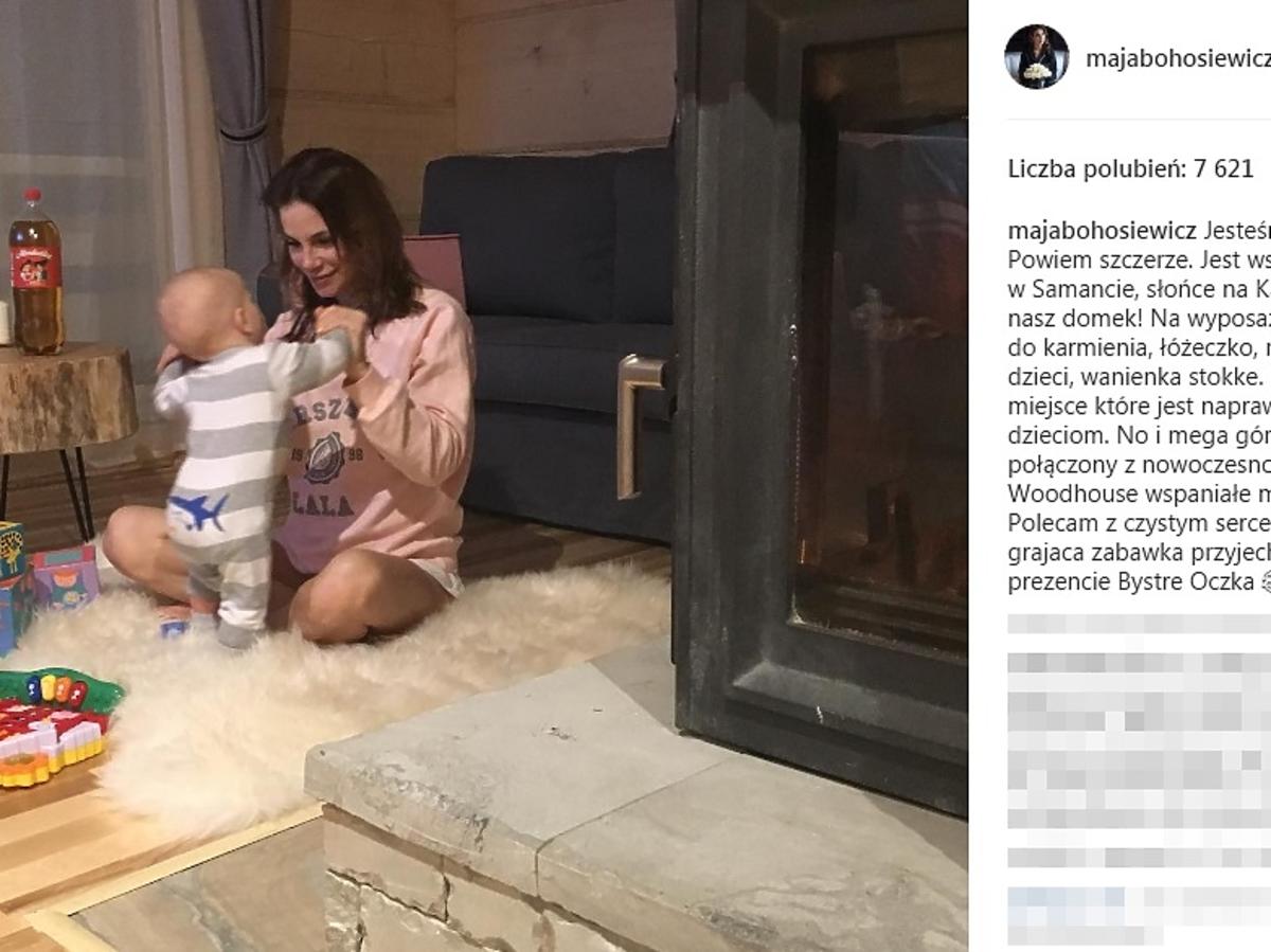 Maja Bohosiewicz z dzieckiem