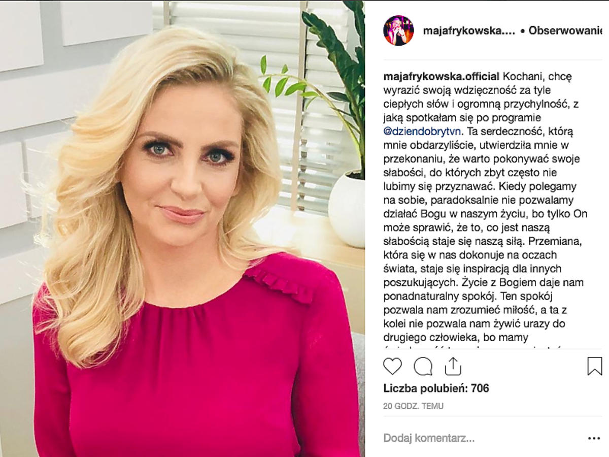 Maja Frykowska o udziale w Dzień Dobry TVN