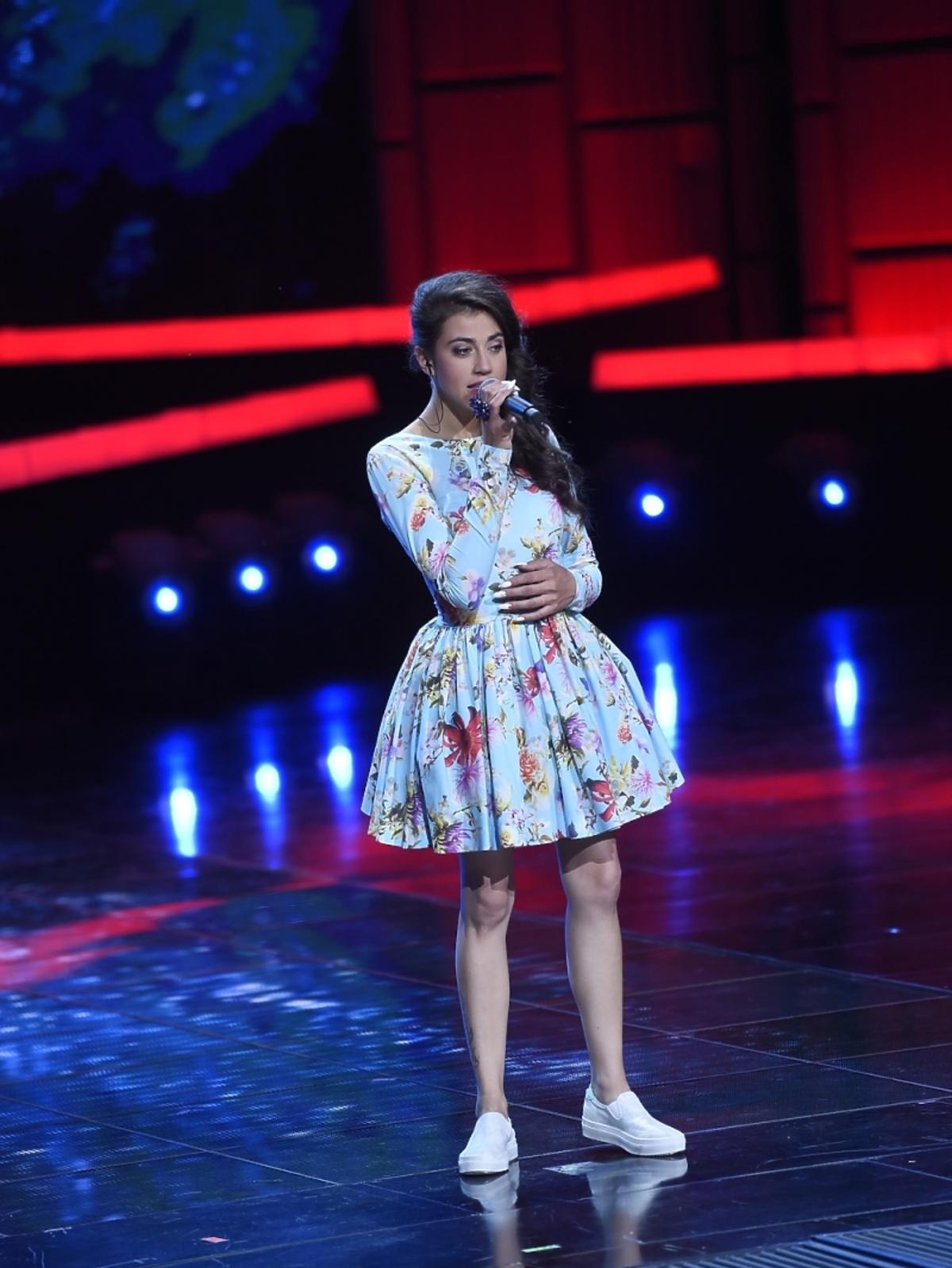 Maja Hyży podczas drugiego dnia festiwalu w Opolu 2015