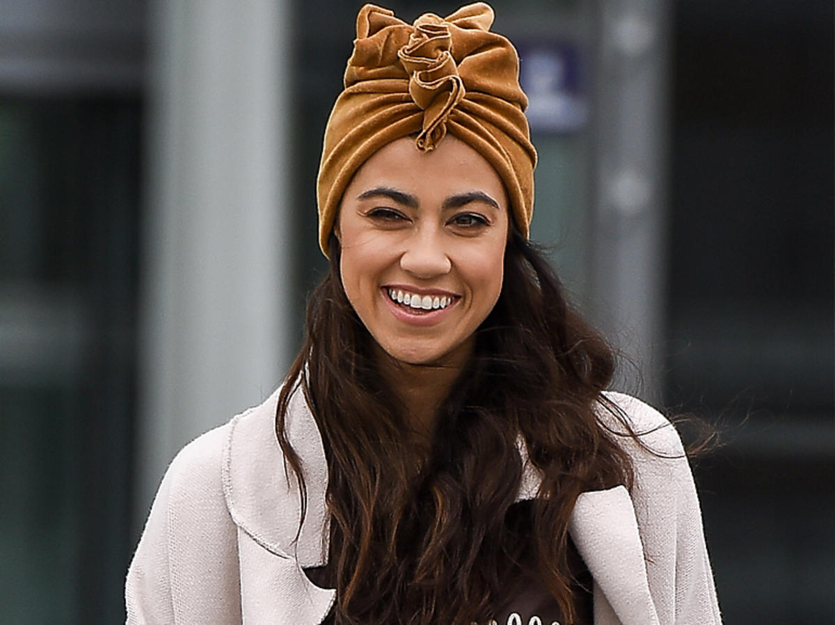 Maja Hyży w turbanie