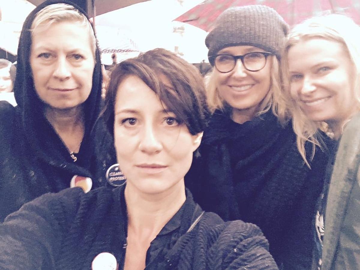 Maja Ostaszewska, Agata Młynarska i Paulina Młynarska na 