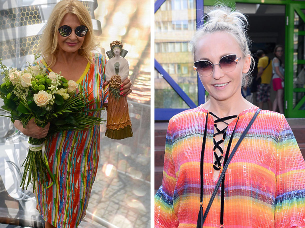 Majka Jeżowska i Ania Wyszkoni podczas Festiwalu w Opolu 2019