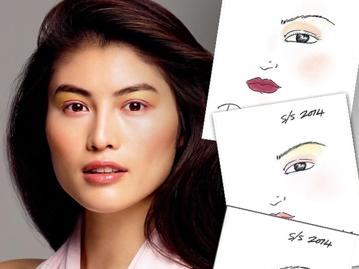Makijaż Shiseido wiosna 2014 - Delikatna twarz